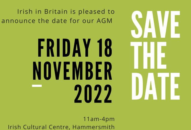 Irish in Britain AGM 2022