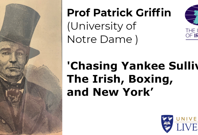 Patrick Griffin: 'Chasing Yankee Sullivan: The Irish, Boxing, and New York’