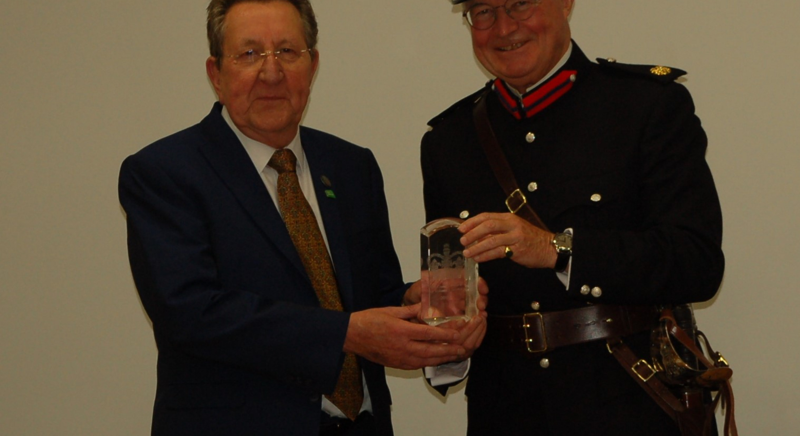 Chair of Irish Network Stevenage, Luke Donovan, and the Vice Lord -Lieutenant Richard Beazley DL.