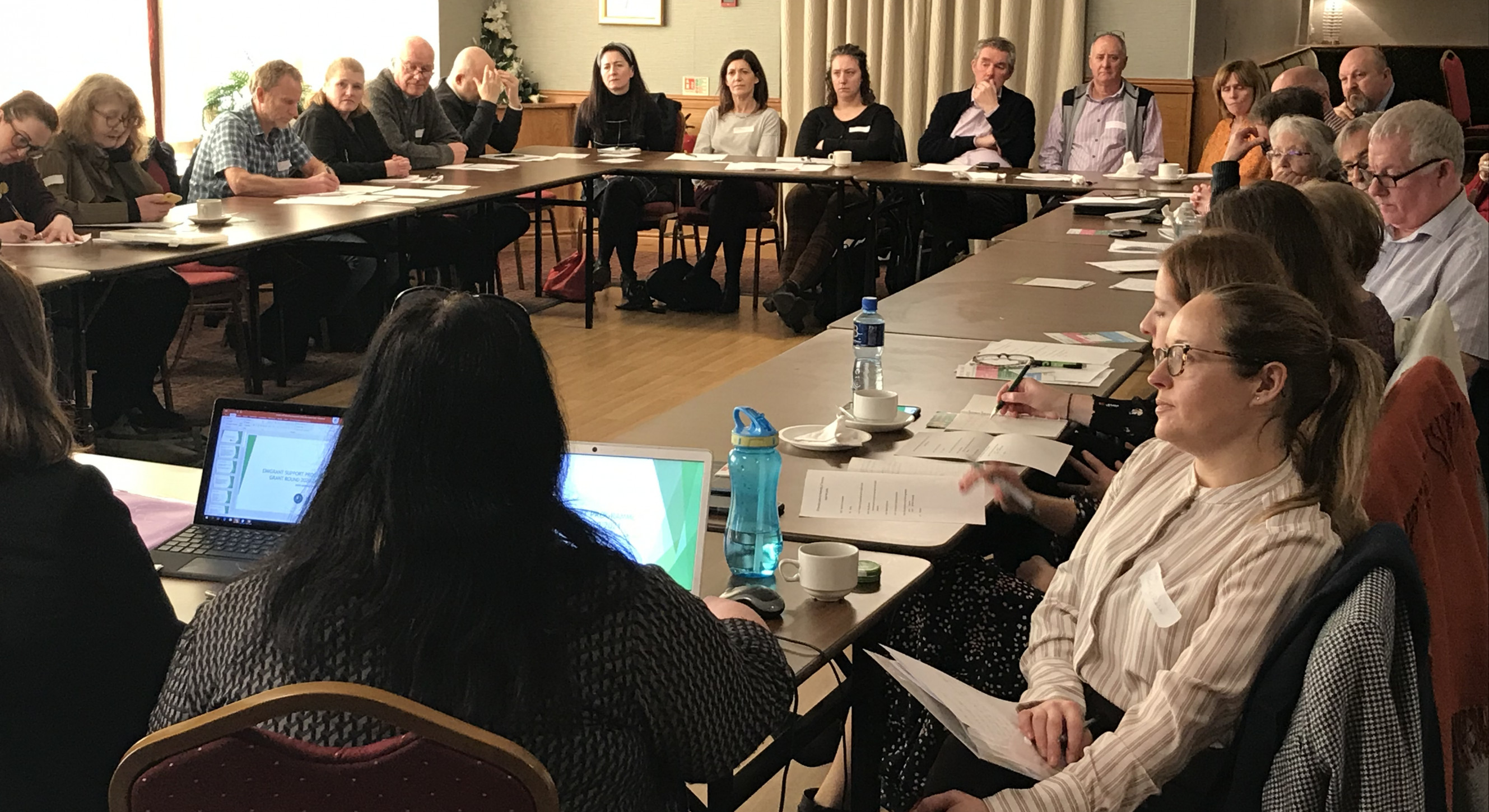 ESP recipients meet to discuss support for projects within the Irish community in Britain, in Leeds Irish Centre, January 2020