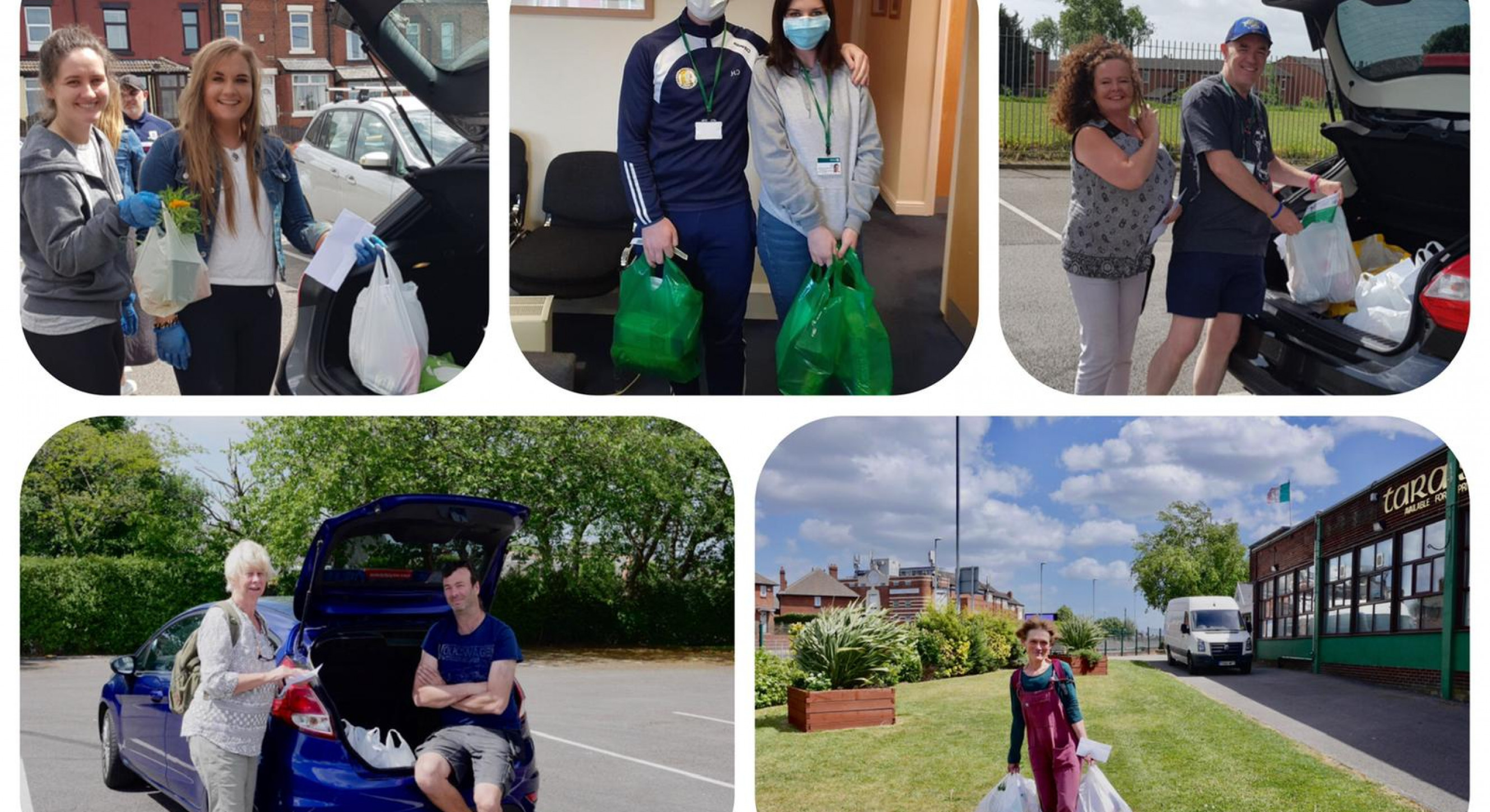 Volunteers deliver craic packs