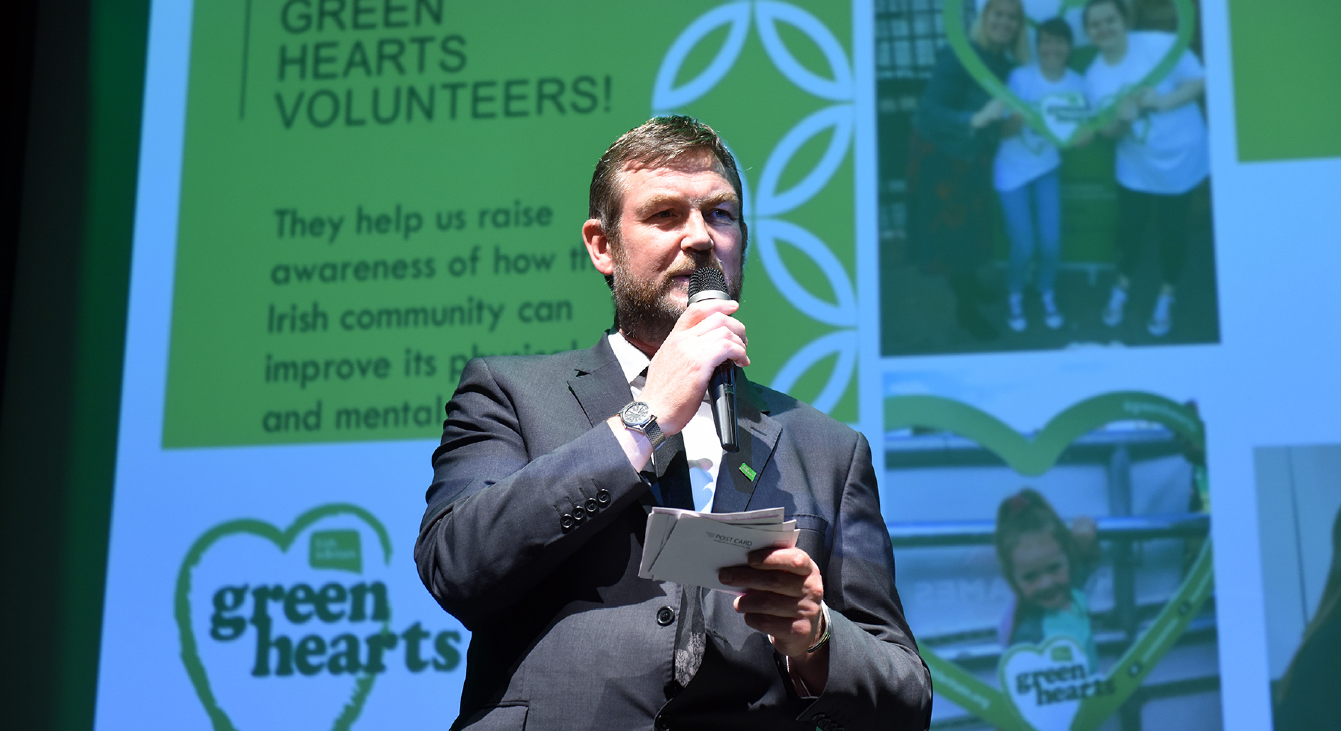 Irish in Britain CEO Brian Dalton at our Volunteer Awards in June. 